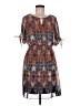 En Focus Studio 100% Polyester Paisley Brown Casual Dress Size 6 - photo 1