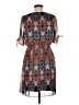 En Focus Studio 100% Polyester Paisley Brown Casual Dress Size 6 - photo 2