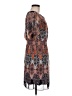 En Focus Studio 100% Polyester Paisley Brown Casual Dress Size 6 - photo 4
