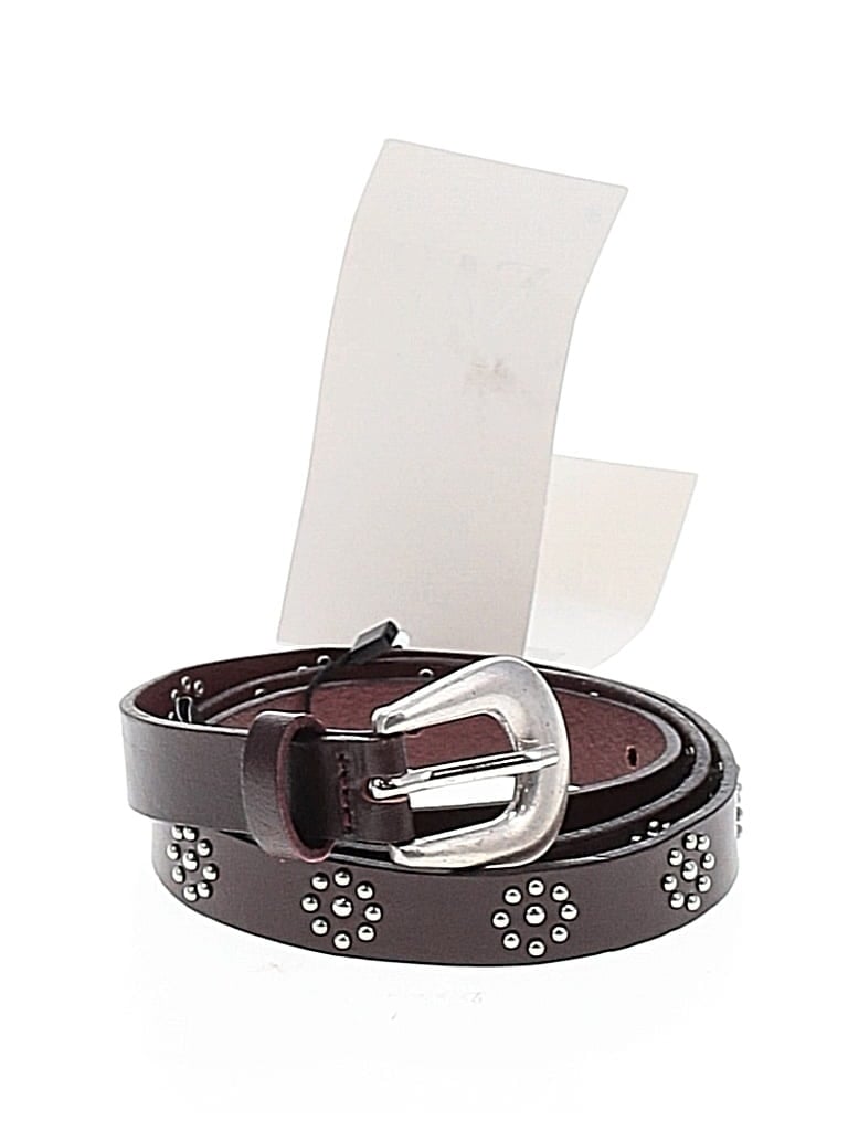 Pre-owned Zara Belt In Burgundy
