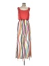 Bisou Bisou 100% Polyester Color Block Red Casual Dress Size 10 - photo 1
