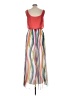 Bisou Bisou 100% Polyester Color Block Red Casual Dress Size 10 - photo 2