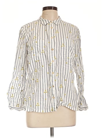 White Stuff 3/4 Sleeve Button-Down Shirt (view 1)