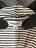 Splendid 100% Viscose Stripes Silver Short Sleeve Button-Down Shirt Size XS - photo 7