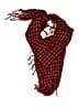 Unbranded 100% Viscose Checkered-gingham Red Scarf One size - photo 1