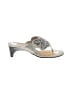 Donald J Pliner Silver Heels Size 10 - photo 1