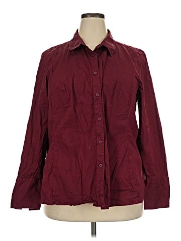 Lane Bryant Long Sleeve Button-Down Shirt (view 1)