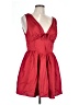 Francesca's 100% Polyester Red Cocktail Dress Size L - photo 1