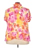 Sunny Leigh 100% Polyester Pink Short Sleeve Blouse Size 3X - photo 2