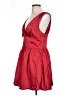 Francesca's 100% Polyester Red Cocktail Dress Size L - photo 5