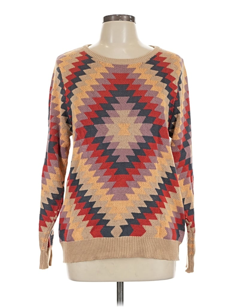 Pre-owned Cotton & Rye Pullover Sweater In Tan