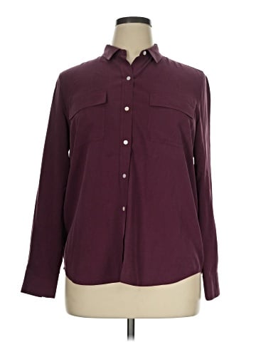 J. McLaughlin Long Sleeve Silk Top (view 1)