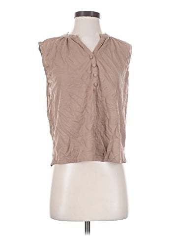 Harlow Sleeveless Button-Down Shirt (view 1)