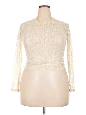 Zara W&B Collection Long Sleeve Top (view 1)
