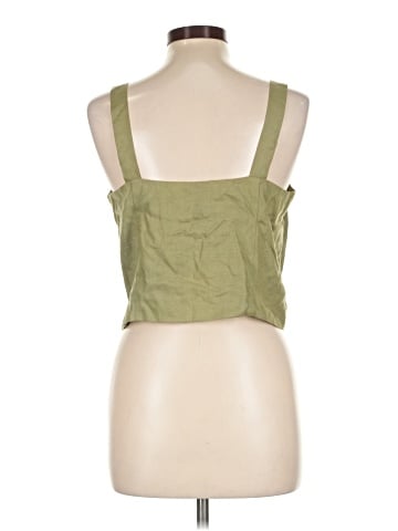 Line & Dot Sleeveless Button-Down Shirt (view 2)