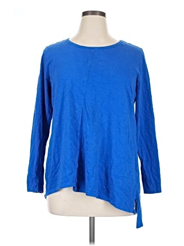 LOGO by Lori Goldstein 3/4 Sleeve Top (view 1)