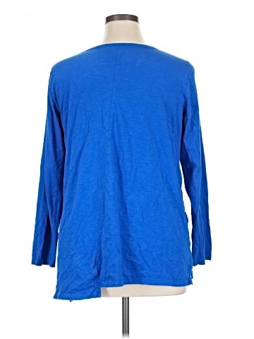 LOGO by Lori Goldstein 3/4 Sleeve Top (view 2)