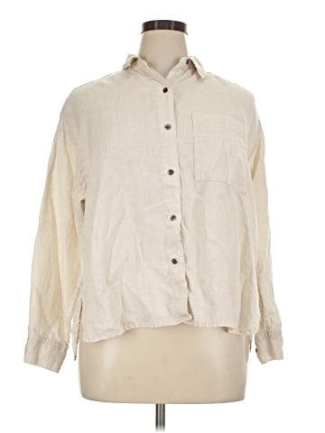 James Perse Long Sleeve Button-Down Shirt (view 1)