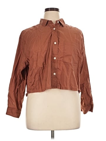 Everlane 3/4 Sleeve Button-Down Shirt (view 1)
