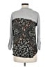 Rewind 100% Polyester Gray 3/4 Sleeve Top Size M - photo 2