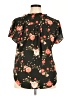 41Hawthorn 100% Polyester Floral Black Short Sleeve Blouse Size XXL - photo 2