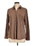Notations Brown Long Sleeve Blouse Size L - photo 1
