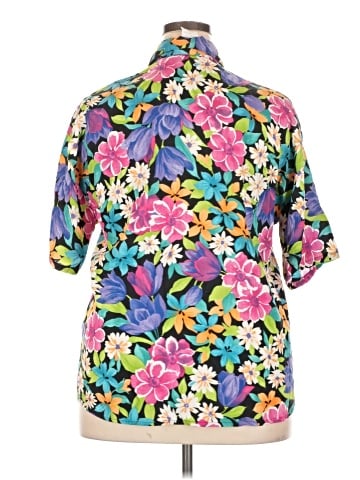 Bordeaux Short Sleeve Blouse (view 2)