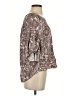 Cato 100% Rayon Brown 3/4 Sleeve Blouse Size S - photo 4