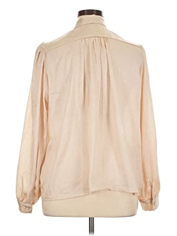Aqua Long Sleeve Blouse (view 2)