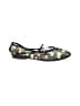 Wild Pair Floral Black Flats Size 7 1/2 - photo 1