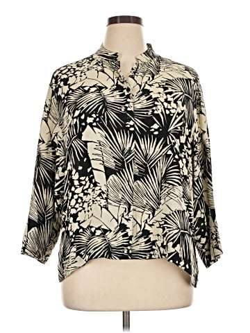 Chico's Design 3/4 Sleeve Silk Top (view 1)