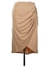 Open Edit Solid Tan Casual Skirt Size S - photo 1