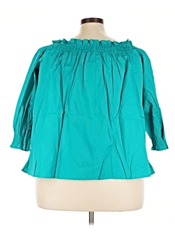 Lane Bryant 3/4 Sleeve T-Shirt (view 2)