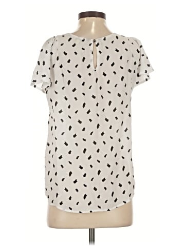 Lily White Short Sleeve Blouse (view 2)