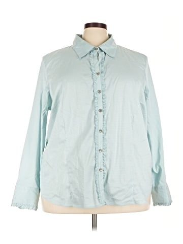 Lane Bryant Long Sleeve Button-Down Shirt (view 1)