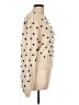 ASTR The Label 100% Cotton Polka Dots Tan Pullover Sweater Size L - photo 4