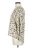 Papermoon 100% Polyester Animal Print Ivory Long Sleeve Blouse Size M - photo 5