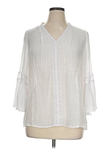 Counterparts 3/4 Sleeve Blouse (view 2)