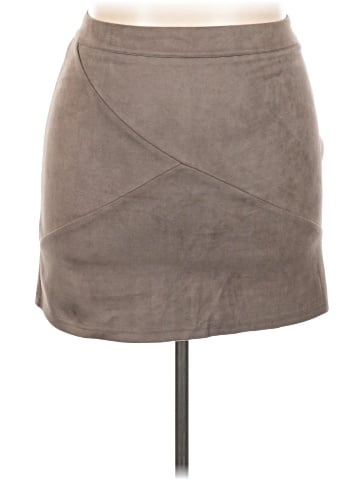 MANGOPOP Collection Faux Leather Skirt (view 1)