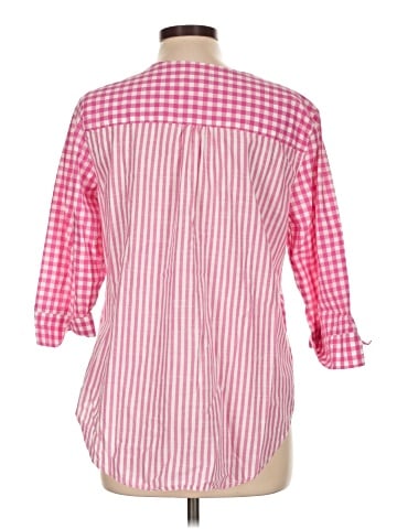 Christopher & Banks 3/4 Sleeve Button-Down Shirt (view 2)