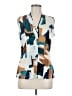 Calvin Klein Color Block Blue Sleeveless Blouse Size M - photo 1