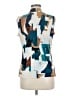 Calvin Klein Color Block Blue Sleeveless Blouse Size M - photo 2
