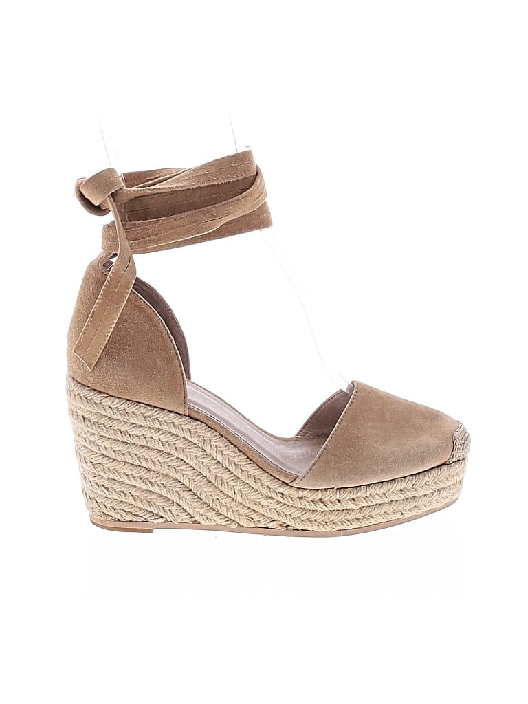 Pre-owned Raye Wedges In Tan