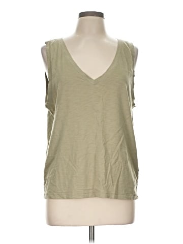 Madewell Slub Relaxed V-Neck Tank (view 1)