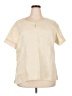 Assorted Brands 100% Linen Ivory Short Sleeve Blouse Size 2X - photo 1