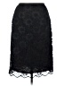 Coldwater Creek 100% Polyester Black Formal Skirt Size 6 - photo 1