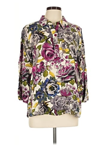 A La Carte 3/4 Sleeve Blouse (view 1)