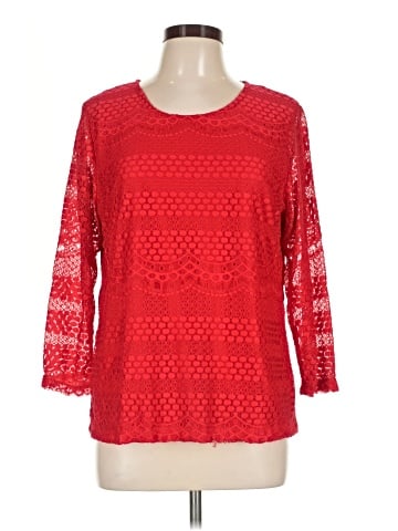 Cathy Daniels 3/4 Sleeve Top (view 1)