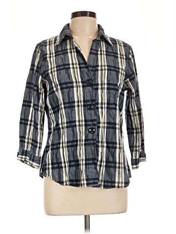 Foxcroft 3/4 Sleeve Button-Down Shirt (view 1)