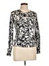 George Print Silver Pullover Sweater Size L - photo 1